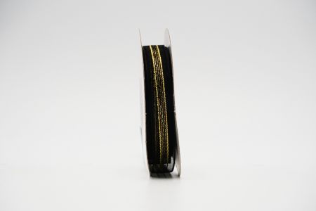 Glitter Gold Stripe Sheer Ribbon_K1476-K74-1_black